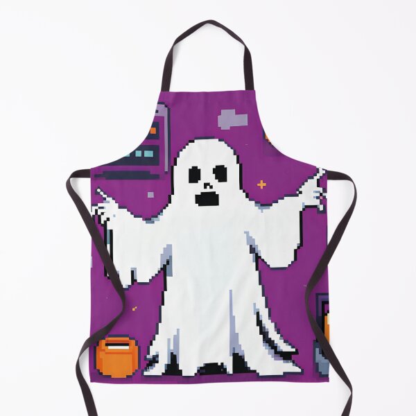 Artikelvorschau, Geist, 80er, Pixel, Computer, retro, Halloween entworfen und verkauft von Mauswohn.