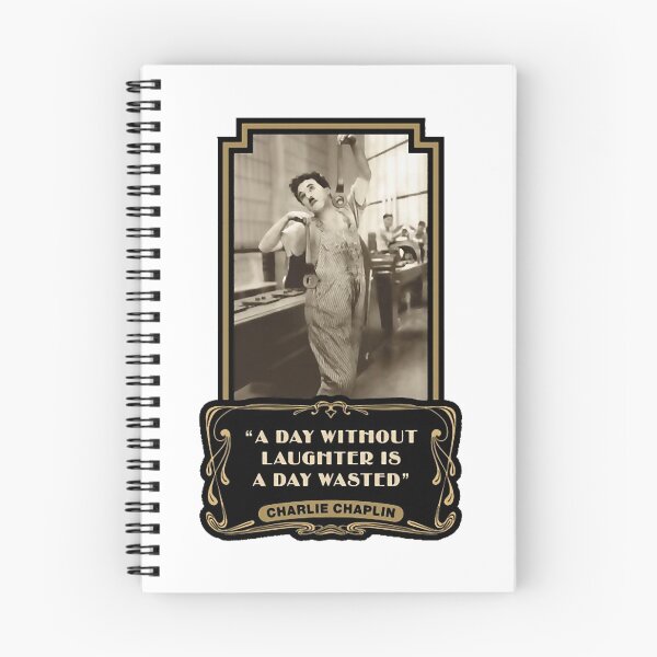 Item preview, Charlie Chaplin Quotes “A Day Without Laughter Is A Day Wasted” designed and sold by MayLuxury.