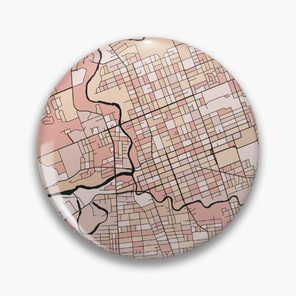 Aperçu de l'œuvre Modèle de carte de Londres en pastels rose tendre créée et vendue par PatternMaps.