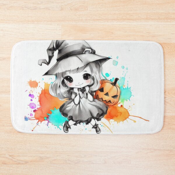 Item preview, Enchanting Whimsy: Cute Witch Amidst Colorful Ink Blots designed and sold by ReplyGirl.