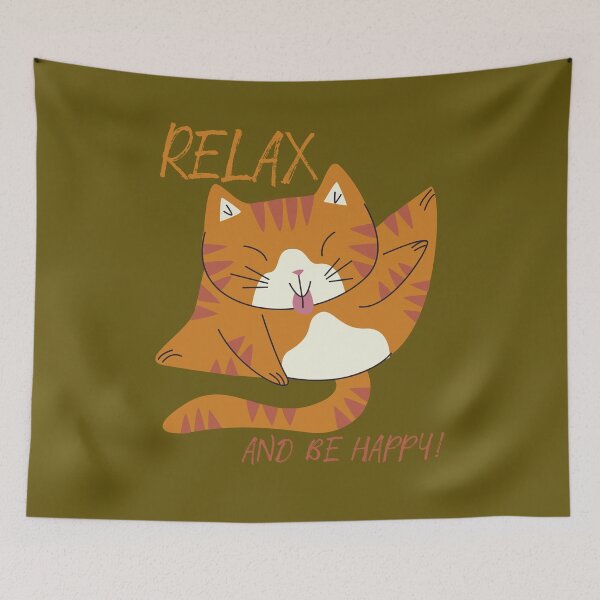 Item preview, Relax and be happy designed and sold by CatCoconut-Art.