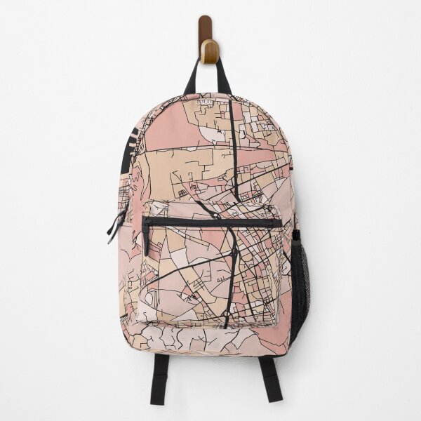 Item preview, Palermo Map Pattern in Soft Pink Pastels designed and sold by PatternMaps.