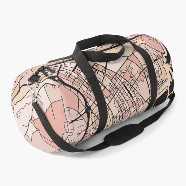Item preview, Palermo Map Pattern in Soft Pink Pastels designed and sold by PatternMaps.