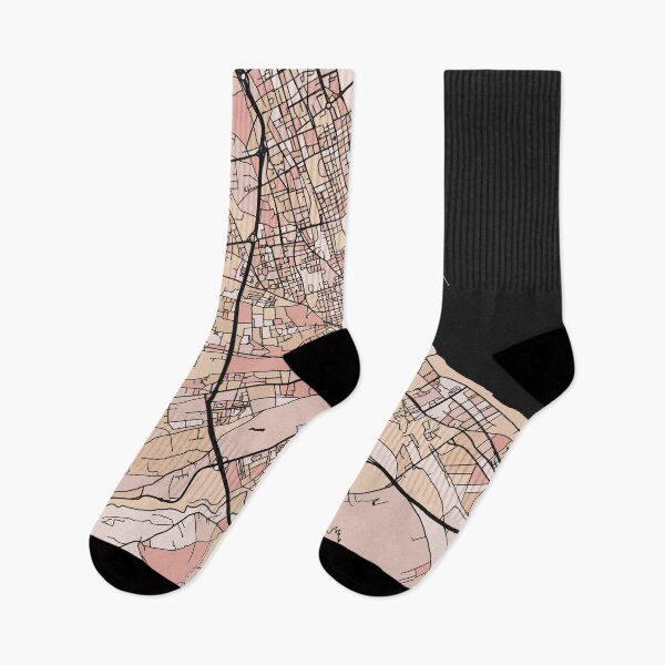 Item preview, Palermo Map Pattern in Soft Pink Pastels designed and sold by PatternMaps.