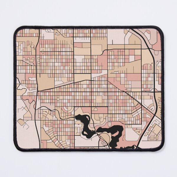 Item preview, Regina Map Pattern in Soft Pink Pastels designed and sold by PatternMaps.
