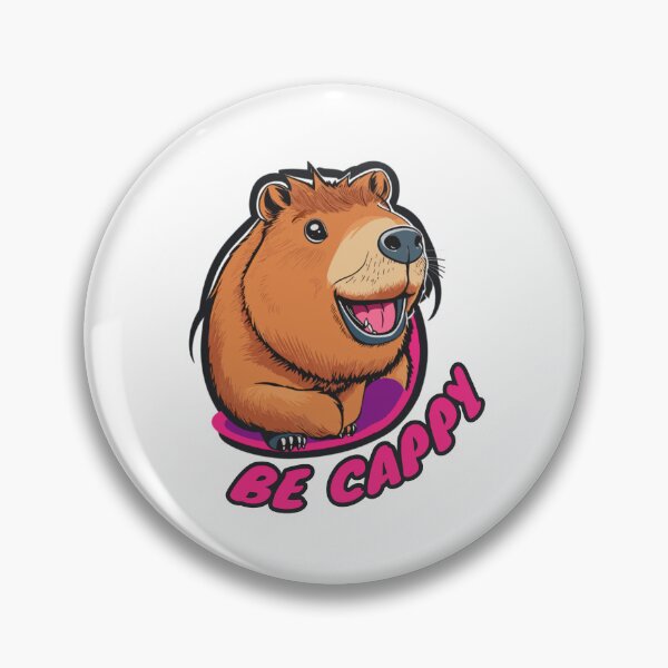 Item preview, Be Cappy Happy Capybara designed and sold by Peculiarts.