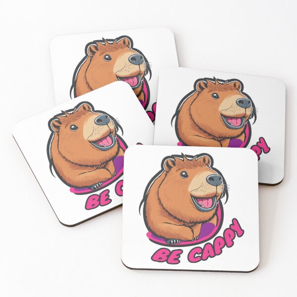 Item preview, Be Cappy Happy Capybara designed and sold by Peculiarts.