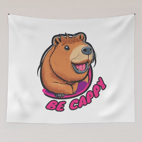 Item preview, Be Cappy Happy Capybara designed and sold by Peculiarts.