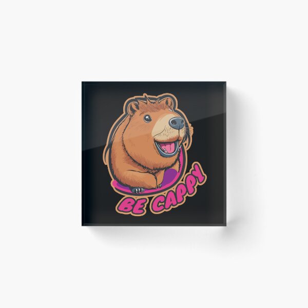 Item preview, Be Cappy Happy Capybara designed and sold by Peculiarts.