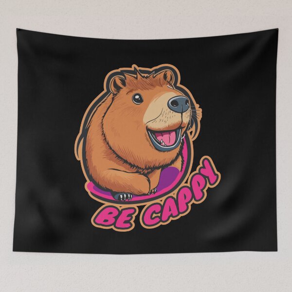 Item preview, Be Cappy Happy Capybara designed and sold by Peculiarts.