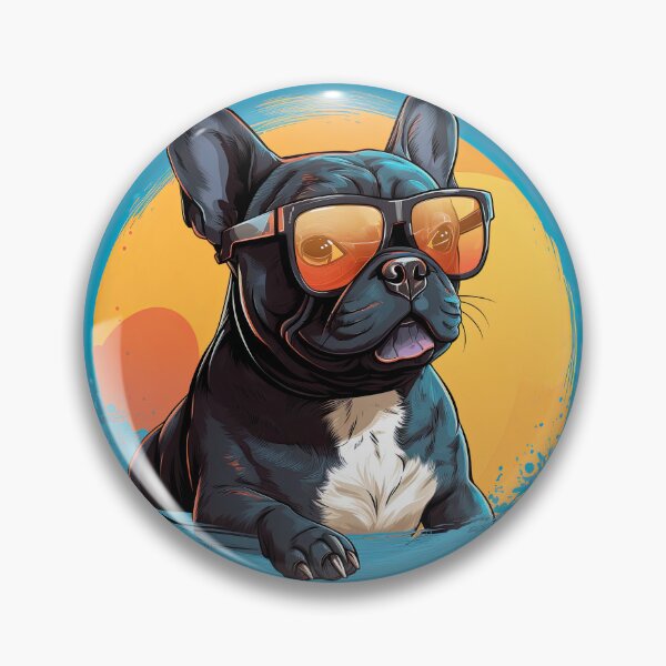 Artikelvorschau, Französische Bulldogge Orange Sonnenbrille entworfen und verkauft von jaredmcwhae.