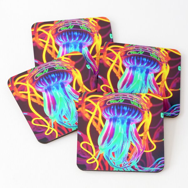 Item preview, Neon jellyfish 2 designed and sold by Visions-ai.