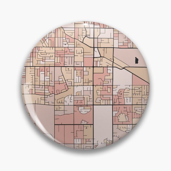 Item preview, Surrey Map Pattern in Soft Pink Pastels designed and sold by PatternMaps.