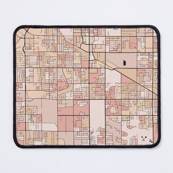 Item preview, Surrey Map Pattern in Soft Pink Pastels designed and sold by PatternMaps.