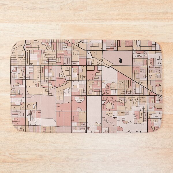 Item preview, Surrey Map Pattern in Soft Pink Pastels designed and sold by PatternMaps.