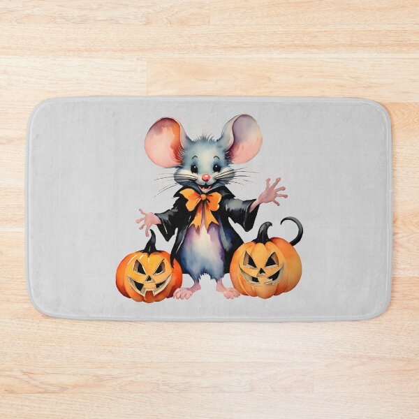 Item preview, Big-eared Mouse and Two Halloween Pumpkins designed and sold by BloomCatB.