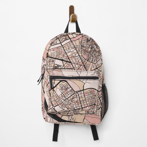 Item preview, Valencia Map Pattern in Soft Pink Pastels designed and sold by PatternMaps.
