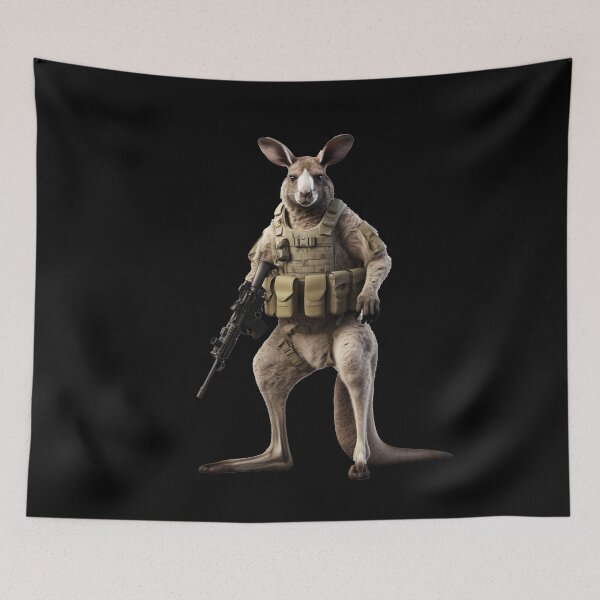 Item preview, Combat Kangaroo Ready to kick some ass! designed and sold by MrBuzzsaw.