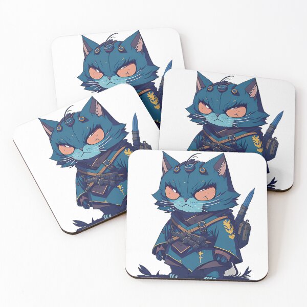 Item preview, Japanese Samurai Catana Cat Art - For samurai cat lovers designed and sold by tharaka-merch.