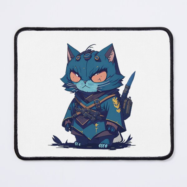 Item preview, Japanese Samurai Catana Cat Art - For samurai cat lovers designed and sold by tharaka-merch.