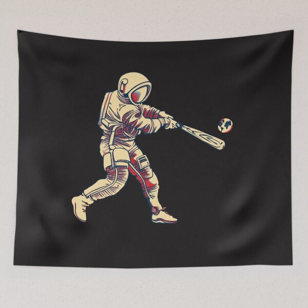 Item preview, Astronaut Playing Baseball In Space designed and sold by TrueArtsStore.