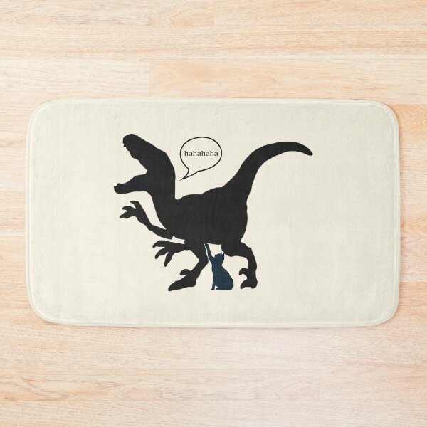 Item preview, Tickling Dinosaur - Funny T. rex and Cat Silhouette designed and sold by kcaandwu.