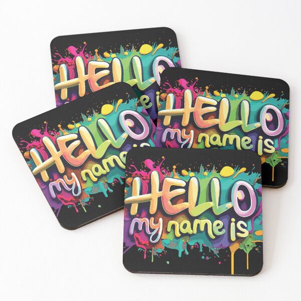 Item preview, Graffiti Hello My Name Colorful Design designed and sold by limos.
