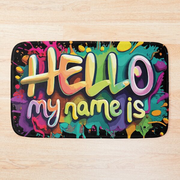Item preview, Graffiti Hello My Name Colorful Design designed and sold by limos.