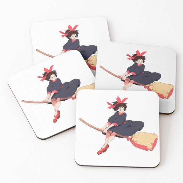 Item preview, Anime Witch Girl Riding A Broomstick designed and sold by onokostudios.