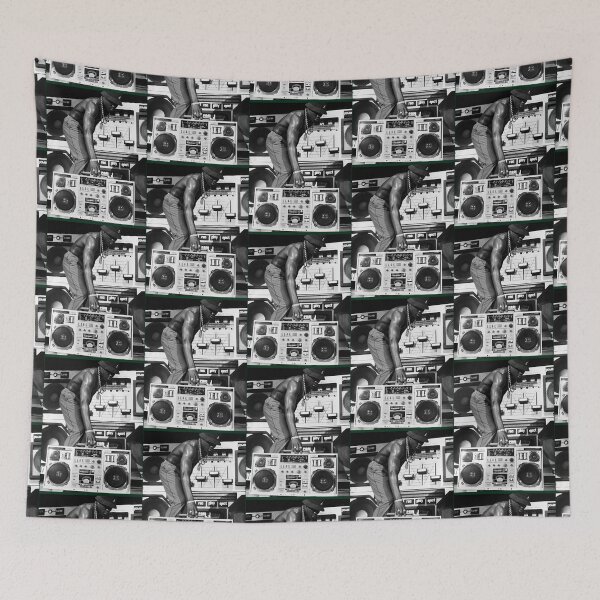 Item preview, LL Cool J - BoomBox - Ladies Crop Top designed and sold by jasonhartmann.