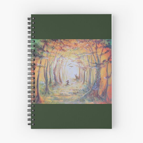 Item preview, Golden Glow Forest - magical forest with rabbits and birds designed and sold by LittleLiz.