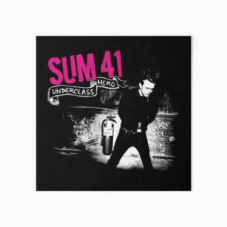 Sum 41 Pieces Vinyl Record Song Lyric Quote Music Print 