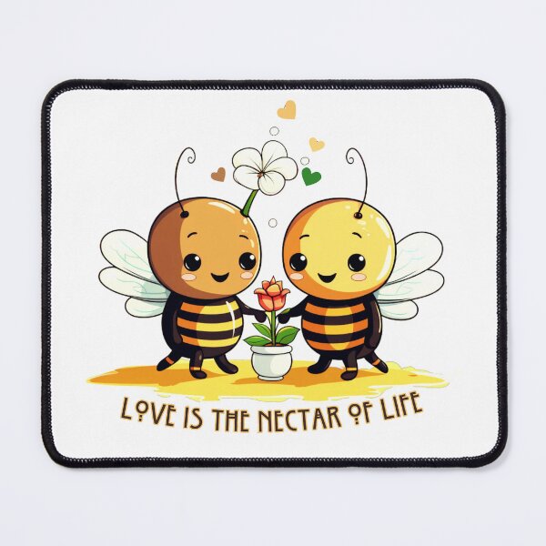 Item preview, Love is the Nectar of Life, so says these Bees designed and sold by BeHappyGoLucky.