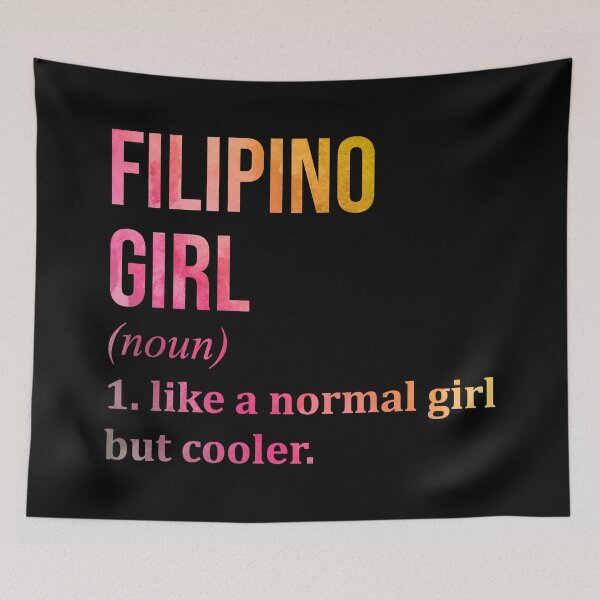 Item preview, Filipino Girl Definition Philippines in Watercolor designed and sold by XCIV.