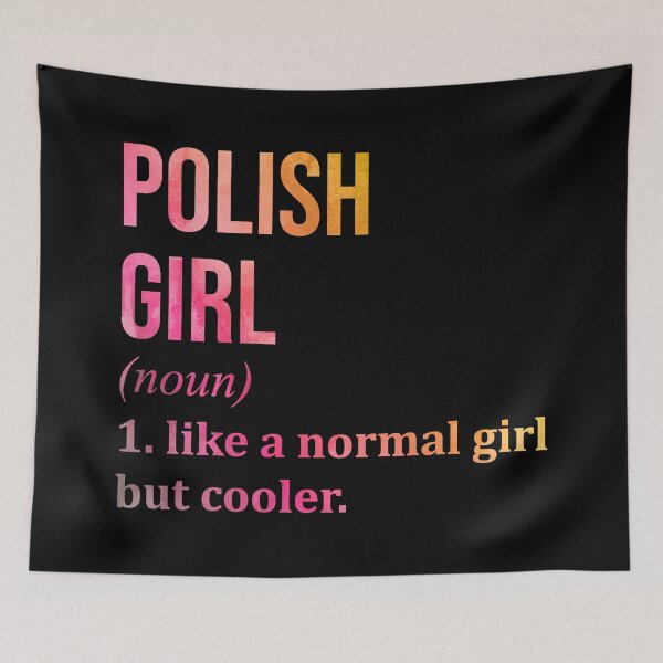 Item preview, Polish Girl Definition Poland in Watercolor designed and sold by XCIV.