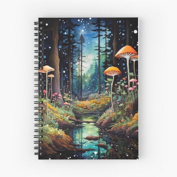 Item preview, Fantasy Magic Forest in Watercolor and Ink  designed and sold by VisionDuke.