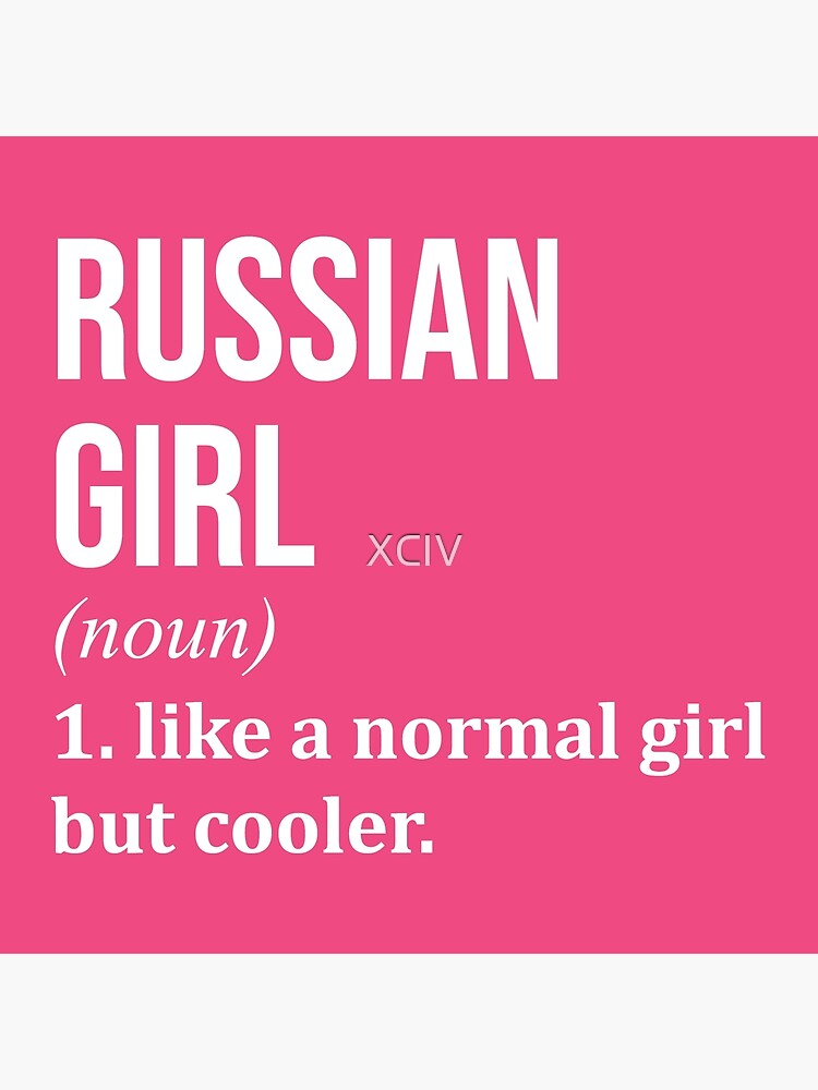 Russian Girl Definition Russia for Women Art Board Print for Sale by XCIV