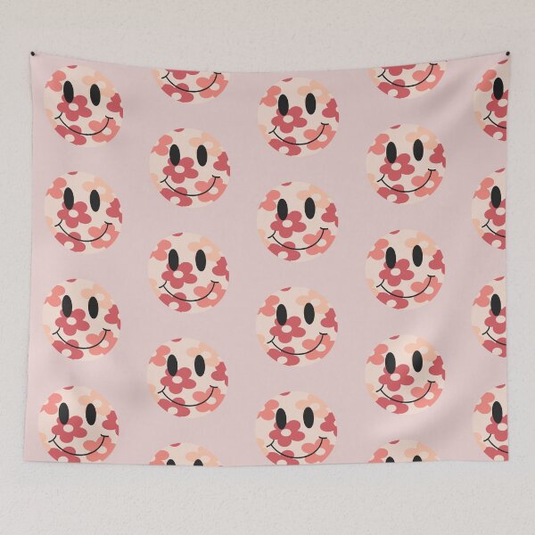 Item preview, Groovy Distorted Floral Smiley designed and sold by BY-AK.