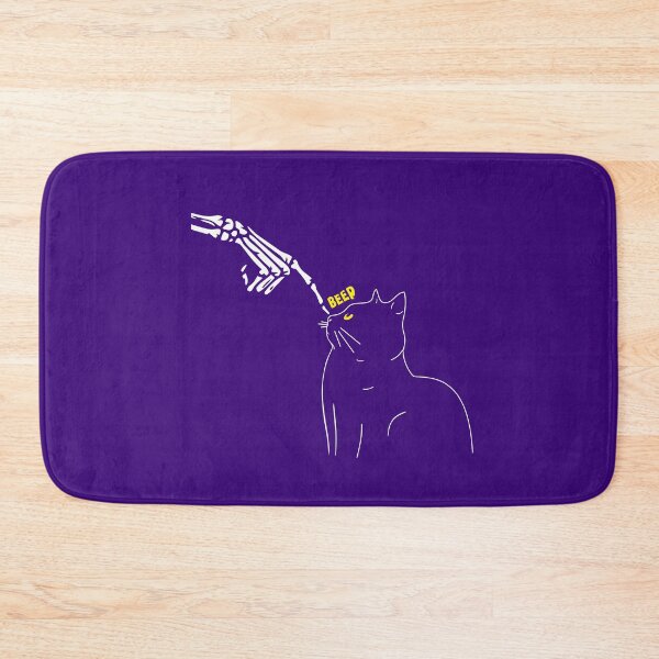 Item preview, Beep Skelton Hand Cat Nose Funny Cat Silhouette Yellow Eyes Halloween Funny designed and sold by alenaz.