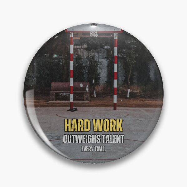 Item preview, Hard Work Outweighs Talent Every Time Basketball Motivation Quote designed and sold by hiunlimit.