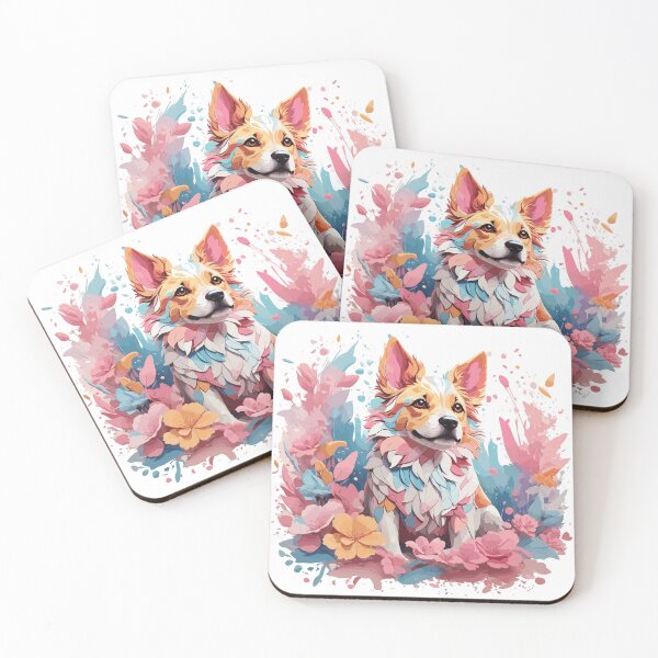 Item preview, cute dog and flower designed and sold by Fernz8223.