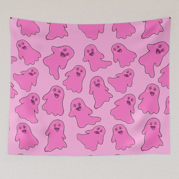 Item preview, Ghost pattern pink no 8 designed and sold by mon-artist.