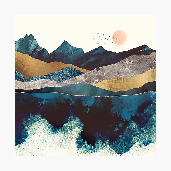 Item preview, Blue Mountain Reflection designed and sold by spacefrogdesign.