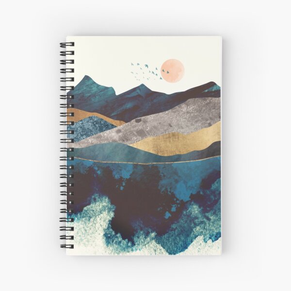Blue Mountain Reflection Spiral Notebook