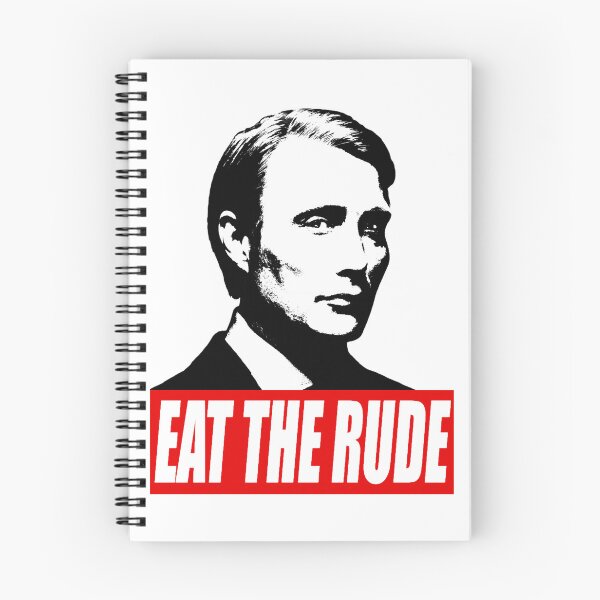 Item preview, EAT THE RUDE - Hannibal [Dark Background] designed and sold by katheleenkem.