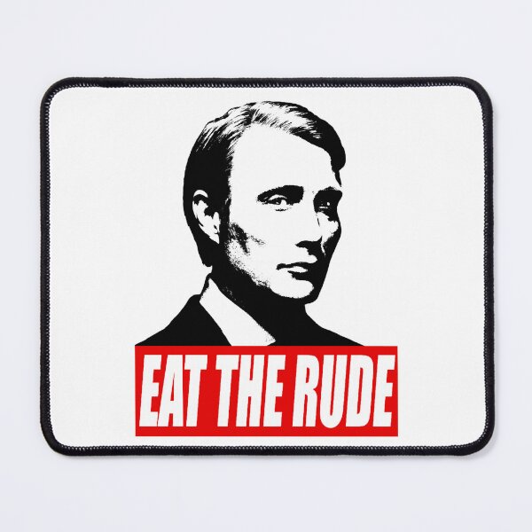 Item preview, EAT THE RUDE - Hannibal [Dark Background] designed and sold by katheleenkem.