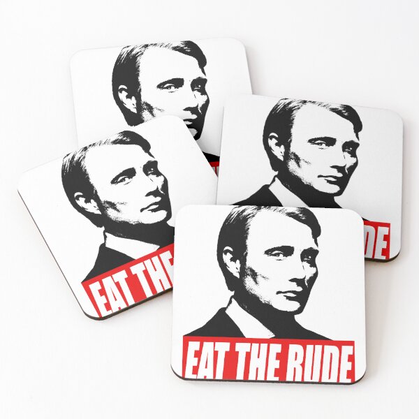 Item preview, EAT THE RUDE - Hannibal [Dark Background] designed and sold by katheleenkem.