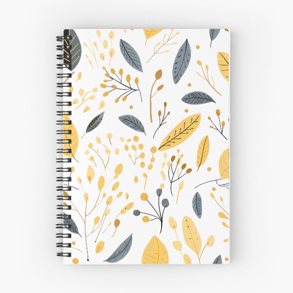 Item preview, Botanical pattern yellow and black leaves designed and sold by the99thstudio.