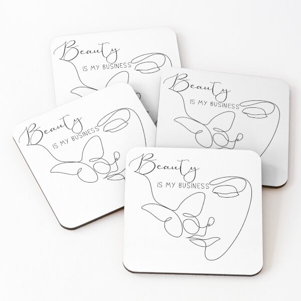 Item preview, Beauty is my new Business Minimalist Black and White Line Art designed and sold by adriana-holmes.