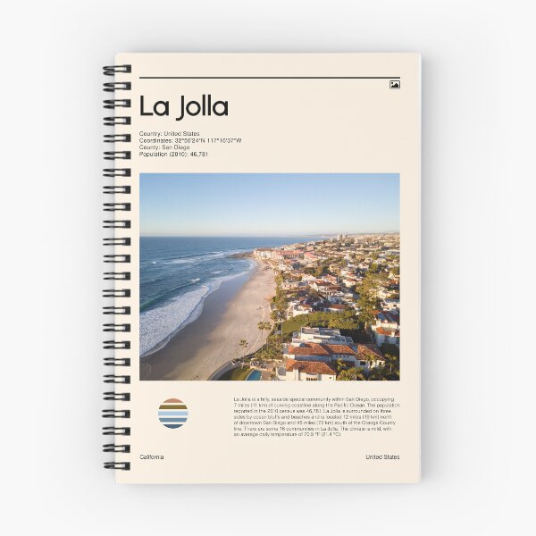 Item preview, Visit La Jolla, United States (Travel poster) designed and sold by RabbitK.